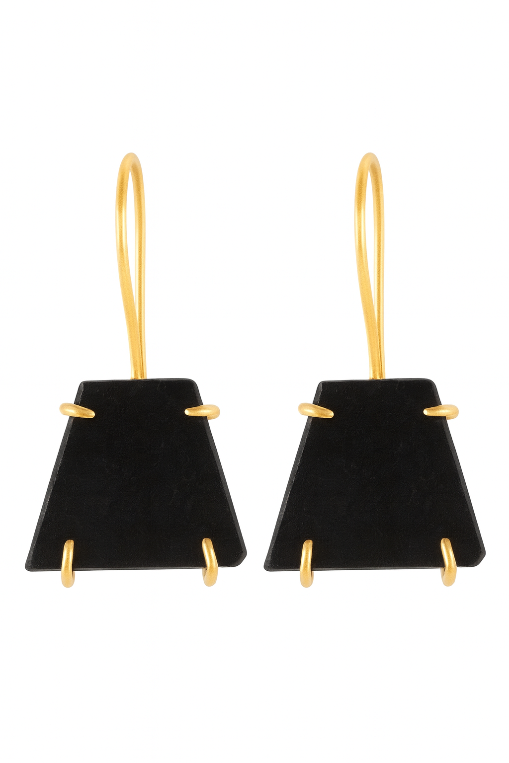 Gemstone Trapeze Earrings
