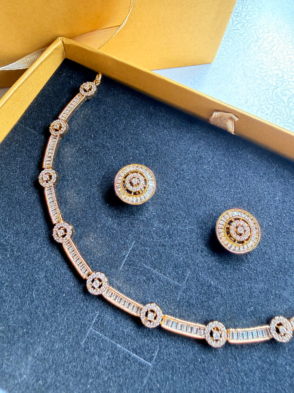 Aurelia Crystal Necklace Set