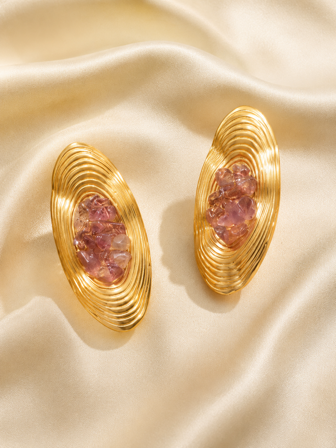 Blush Aura Studs