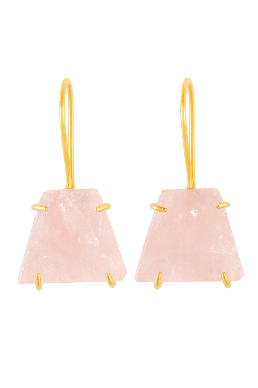Gemstone Trapeze Earrings