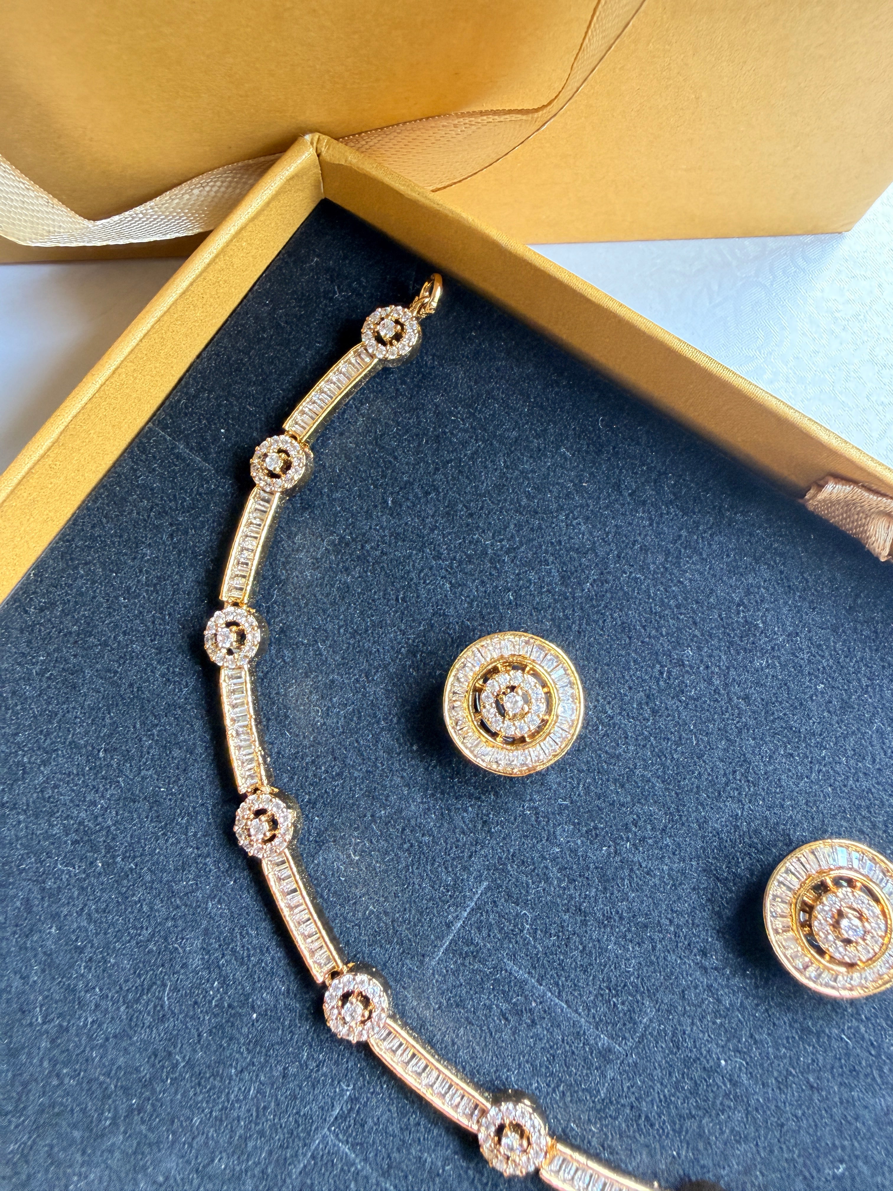Aurelia Crystal Necklace Set