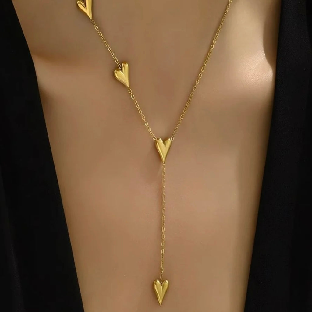 Heartfall Lariat Necklace