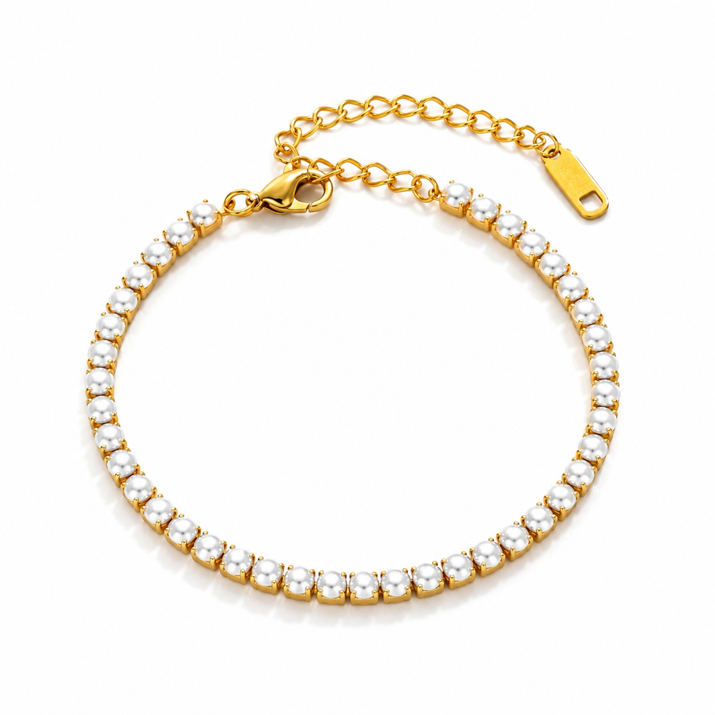 Pearl Glow Tennis Bracelet