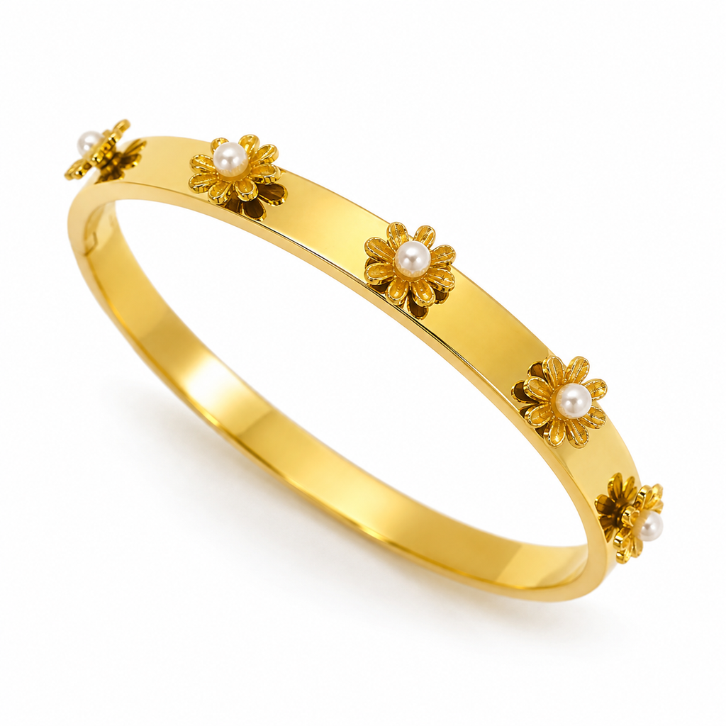 Pearl Blossom Cuff