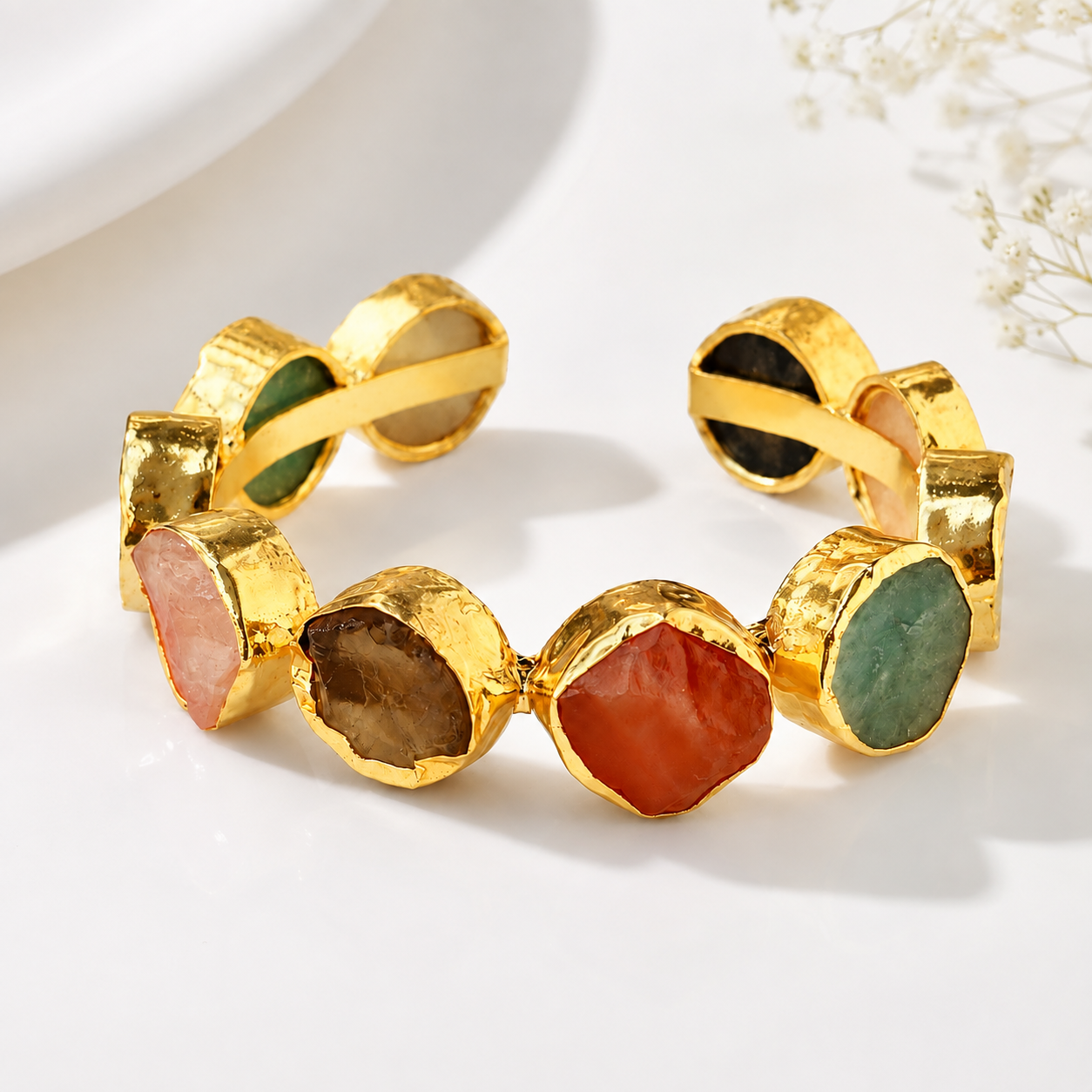 Aurora Gemstone Statement Bracelet