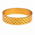 Golden Lattice Statement Bangle