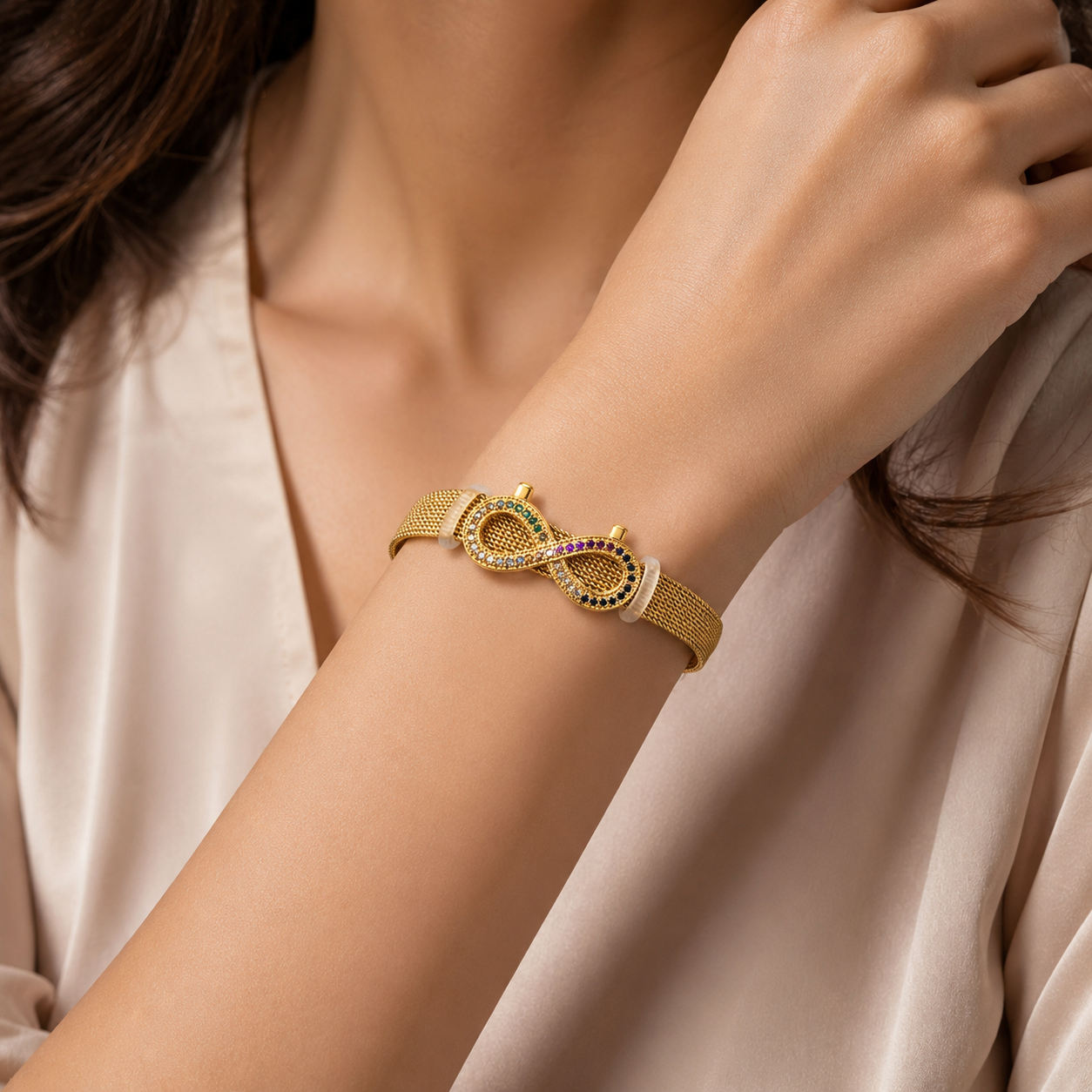 Celestial Infinity Gold Bracelet