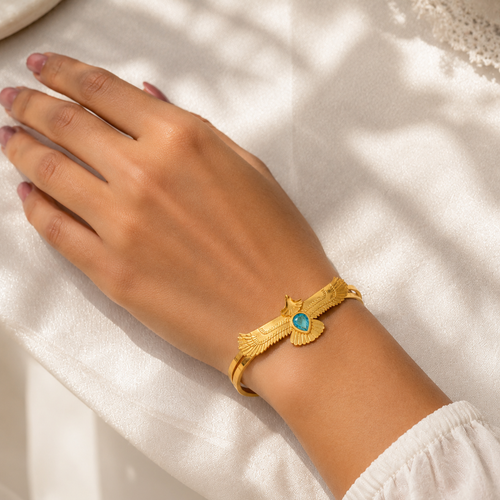 Angelic Azure Wings Bracelet