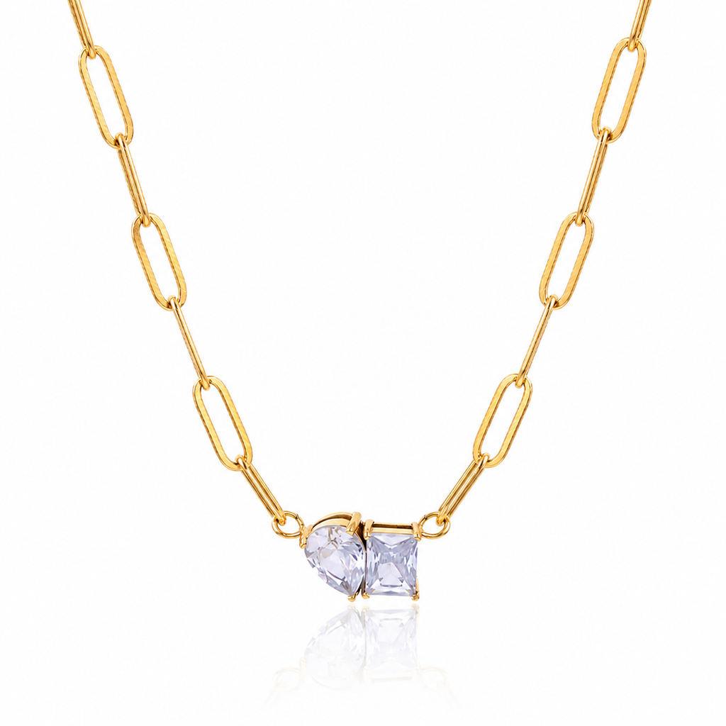 Aurelia Sparkle Link Necklace