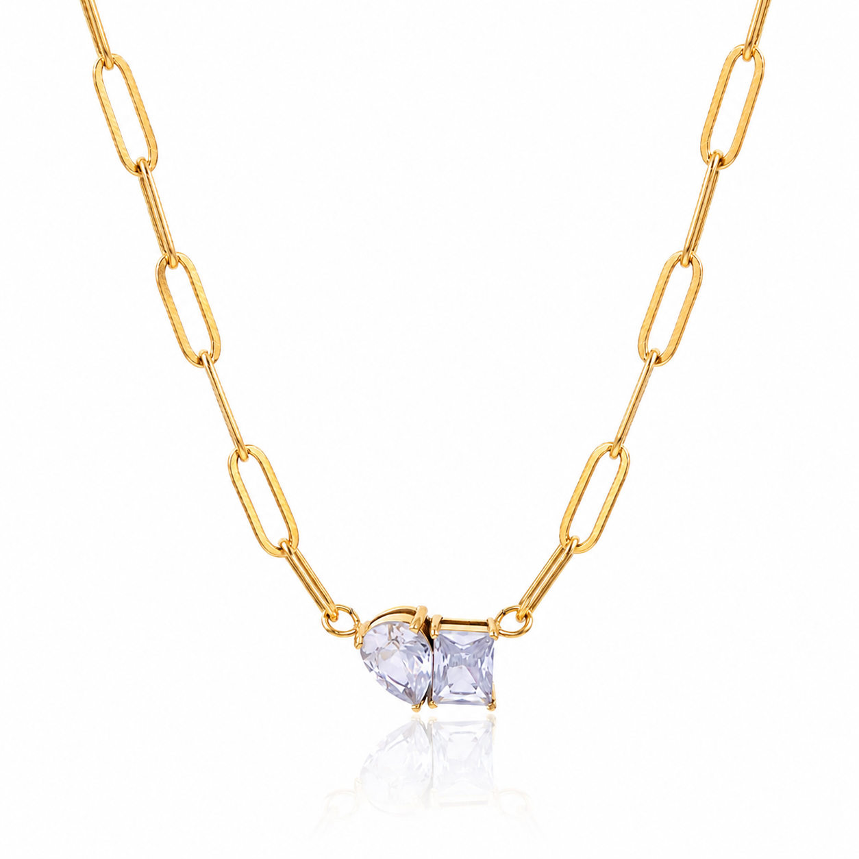 Aurelia Sparkle Link Necklace