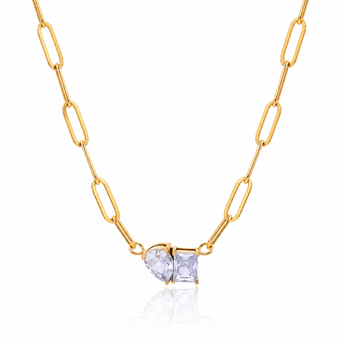 Aurelia Sparkle Link Necklace